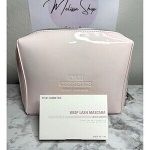 Kylie Cosmetics 2 Pc Bundle Makeup Bag + Wisp Lash Mascara Mini New